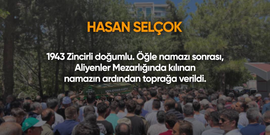 Konya'da bugün vefat edenler | 5 Mart 2025 24